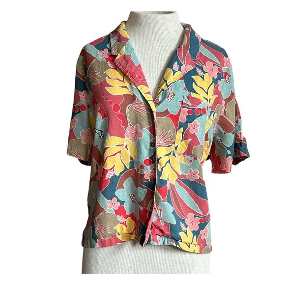 Marine Layer Colorful Floral Button Down Shirt - Picture 5 of 15